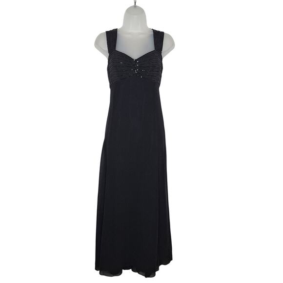 Dana Buchman Dresses & Skirts - Vintage Y2K Beaded Babydoll Midi Dress Lace 4 Silk Coquette Goth Whimsygoth